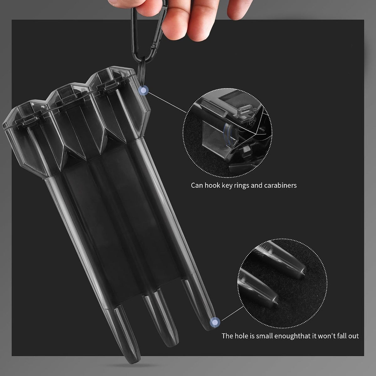 Bullet Moulded Protective Darts Set Hard Case