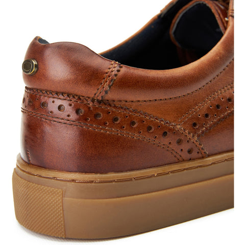 Base London Mens Clapton Leather Brogue Casual Shoes