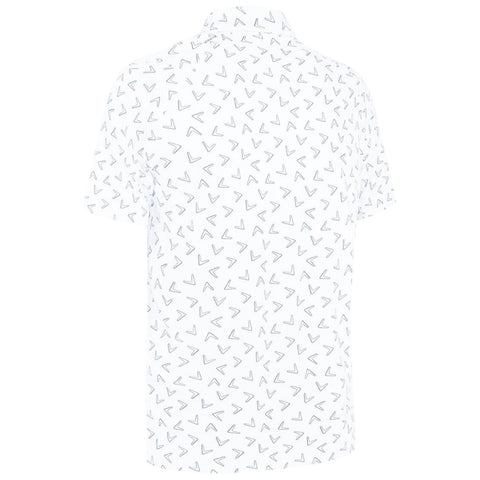 Callaway Mens Chev Print Polo