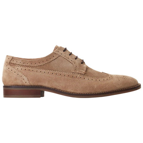 Base London Mens Twain Suede Brogue Shoes