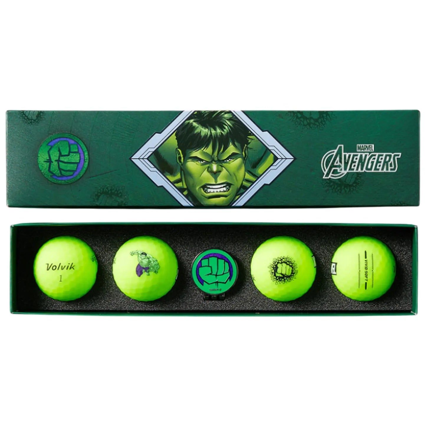 Volvik x Marvel Vivid 4 Golf Balls & Marker Packs