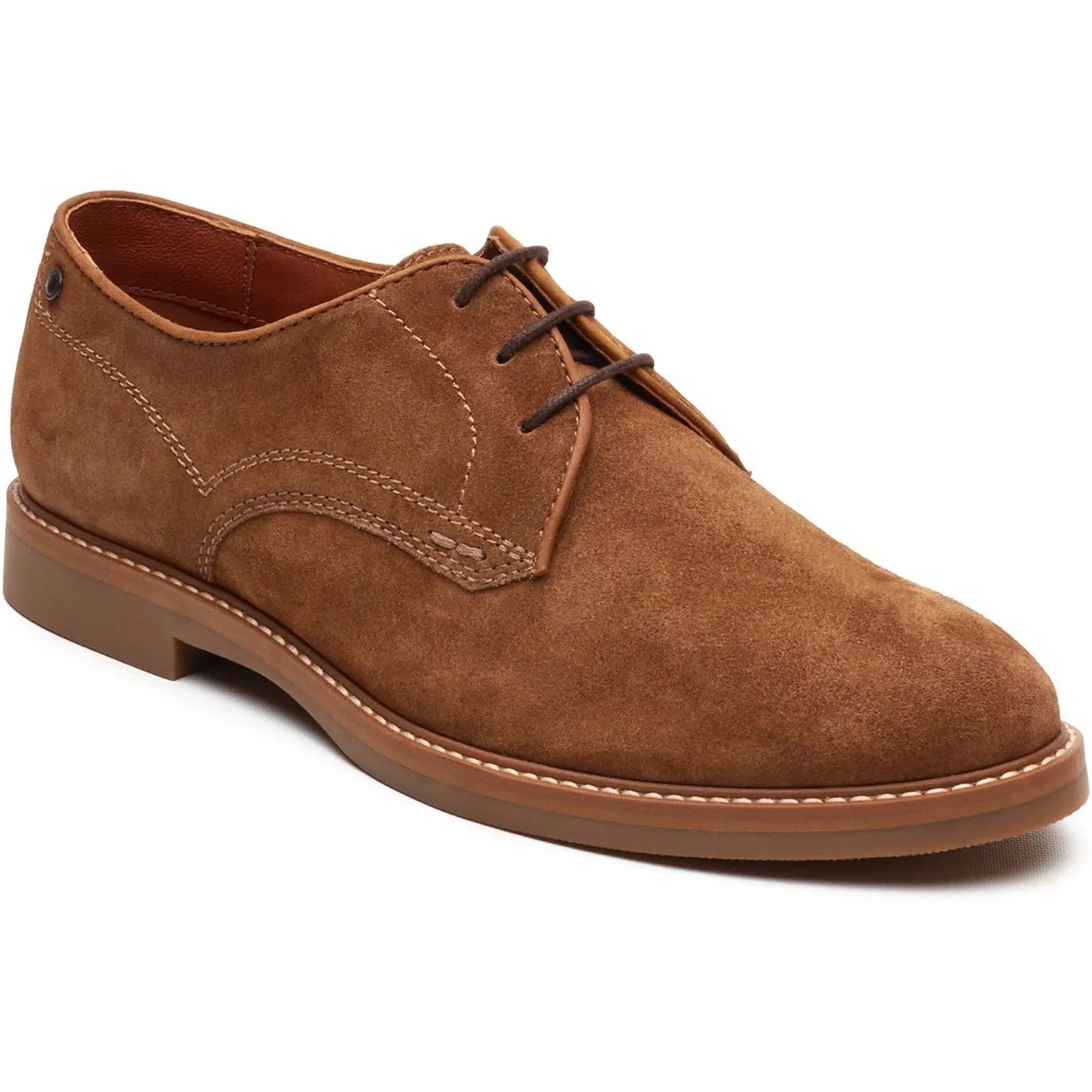 Base London Mens Strand Suede Derby Shoes