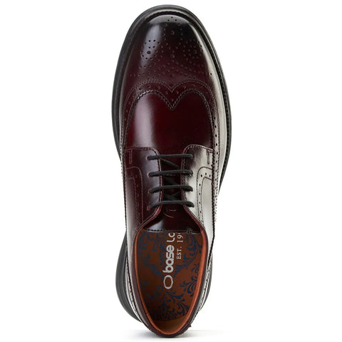 Base London Mens Flight 25 Leather Brogue Shoes