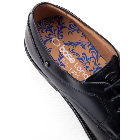 Base London Mens Sleeve Waxy Derby Shoes