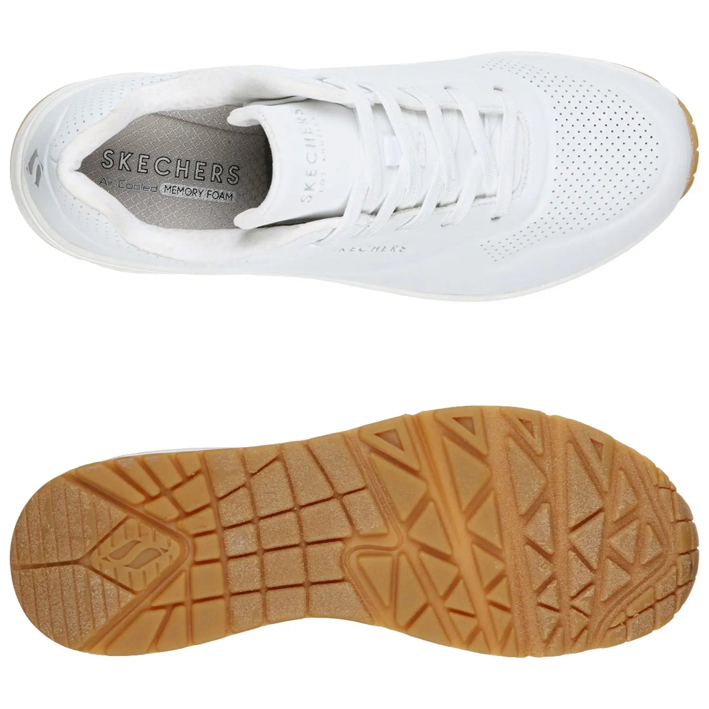 Skechers Ladies Uno Stand On Air Trainers (Wide)