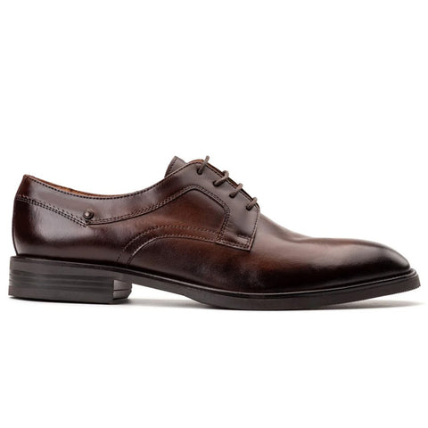 Base London Mens Sleeve Waxy Derby Shoes