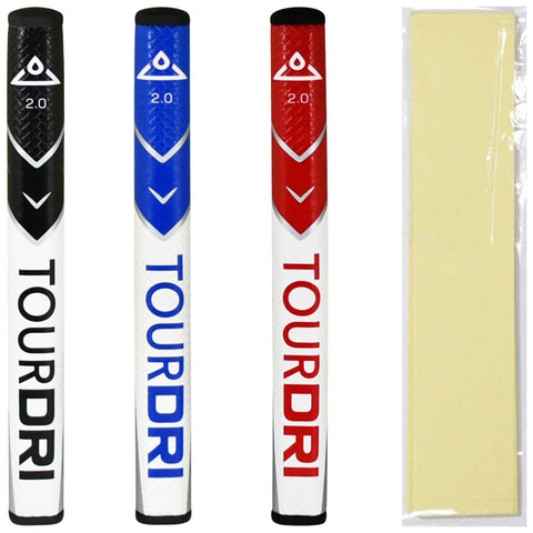TourDri No-Taper Flat Paddle Putter Grip 2.0