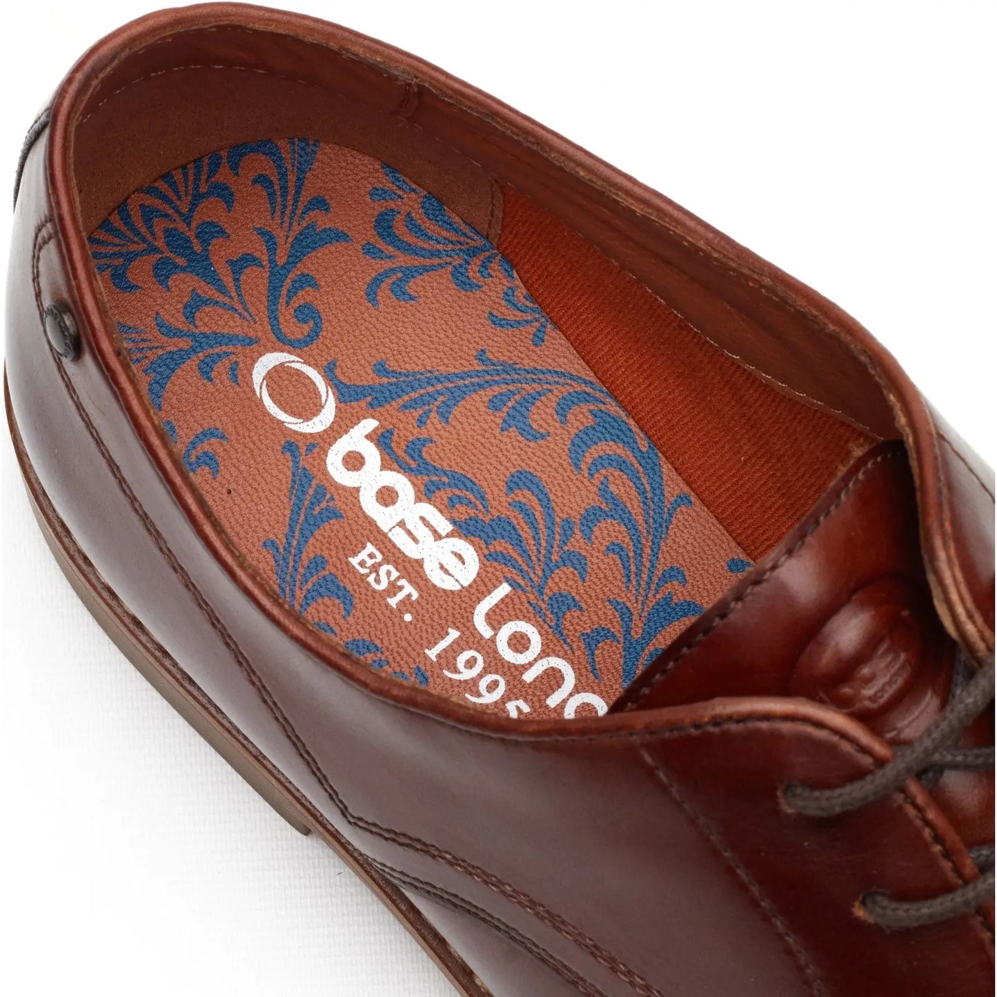 Base London Mens Strand Leather Derby Shoes