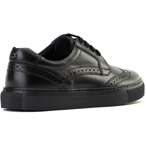 Base London Mens Clapton Leather Brogue Casual Shoes