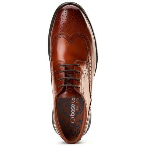 Base London Mens Flight 25 Leather Brogue Shoes