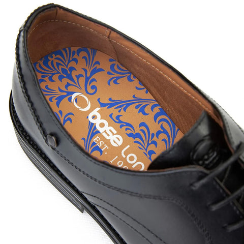Base London Mens Sleeve Waxy Derby Shoes