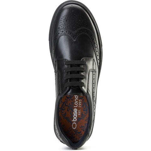 Base London Mens Clapton Leather Brogue Casual Shoes