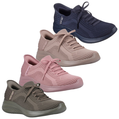 Skechers Ladies Slip-ins Ultra Flex 3.0 Pure Colour Trainers 150447