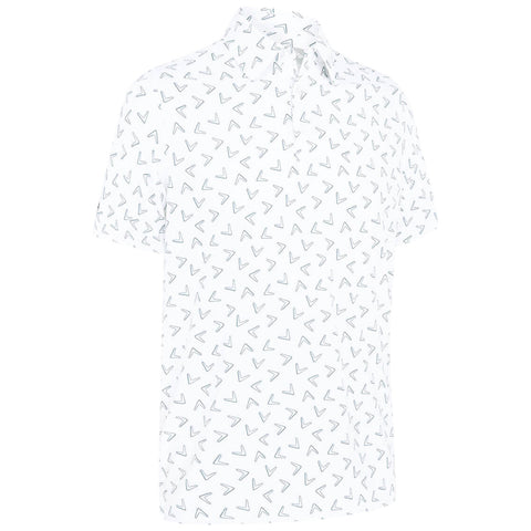 Callaway Mens Chev Print Polo