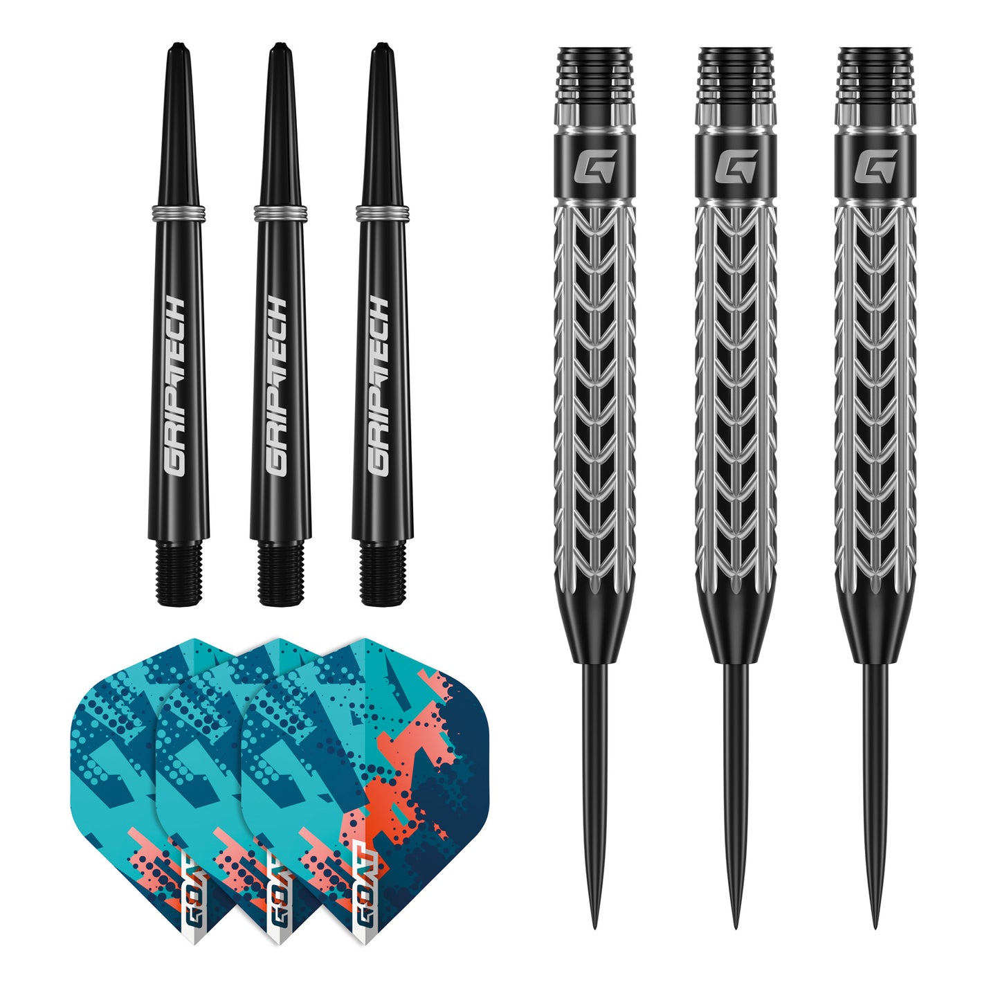 GOAT Traction Steel Tip 80% Tungsten Darts Set