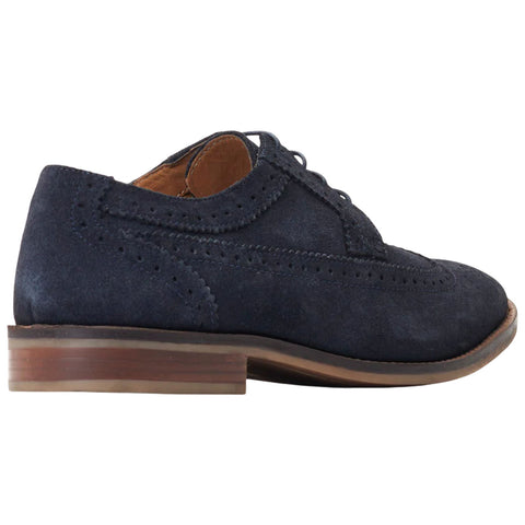Base London Mens Twain Suede Brogue Shoes
