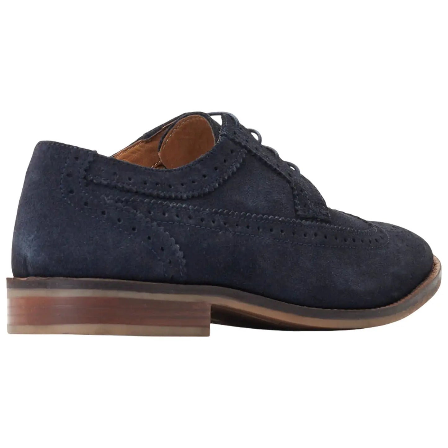 Base London Mens Twain Suede Brogue Shoes