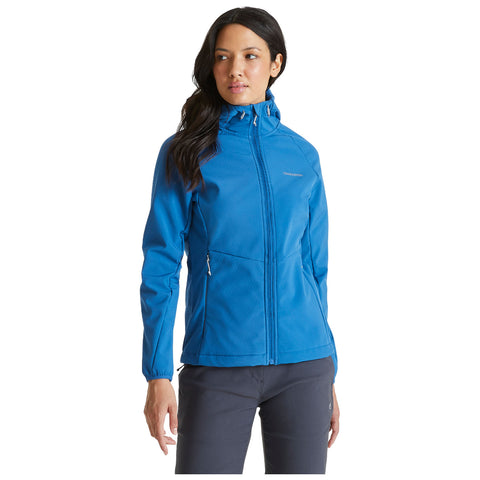 Craghoppers Ladies Kalti Weatherproof Hooded Softshell Jacket - 10 UK