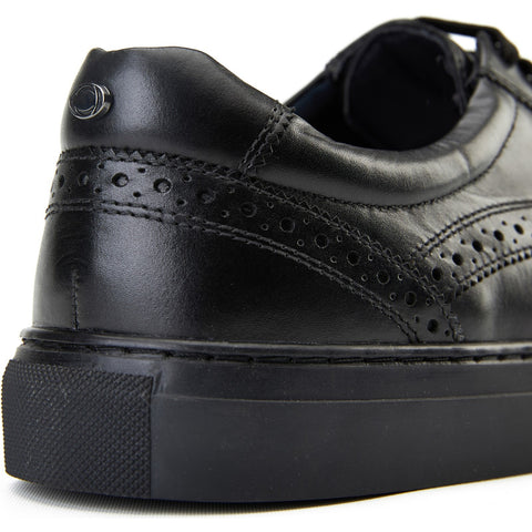 Base London Mens Clapton Leather Brogue Casual Shoes