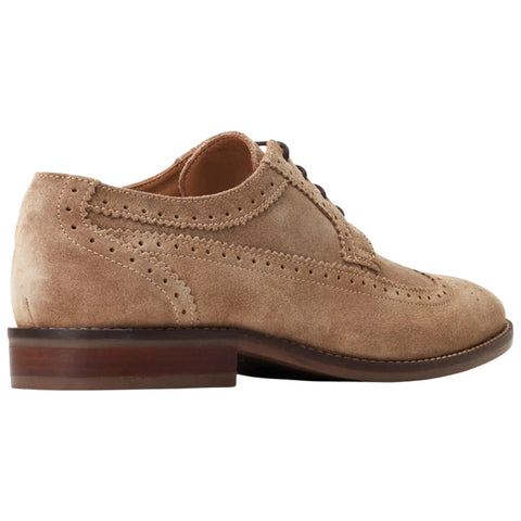 Base London Mens Twain Suede Brogue Shoes