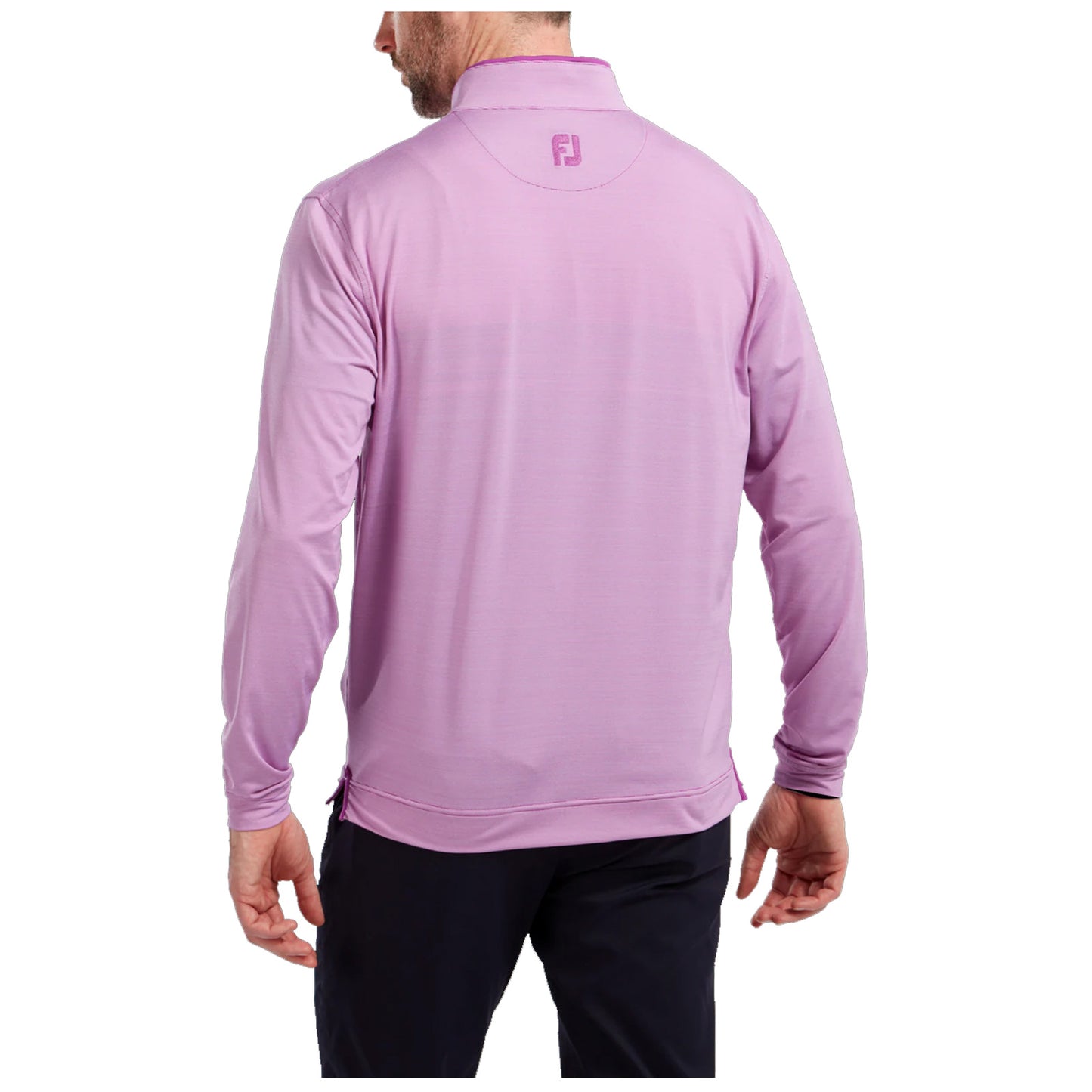 FootJoy Mens Lightweight Microstripe Chill-Out Half Zip Top