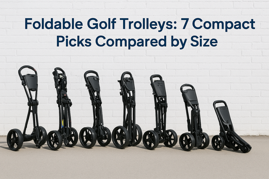 Foldable Golf Trolleys: 7 Compact Picks Compared by Size