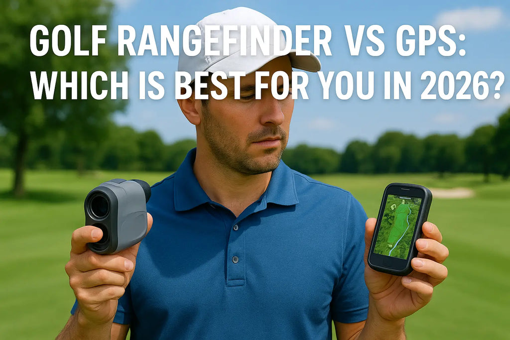 laser vs GPS golf range finder comparison diagram