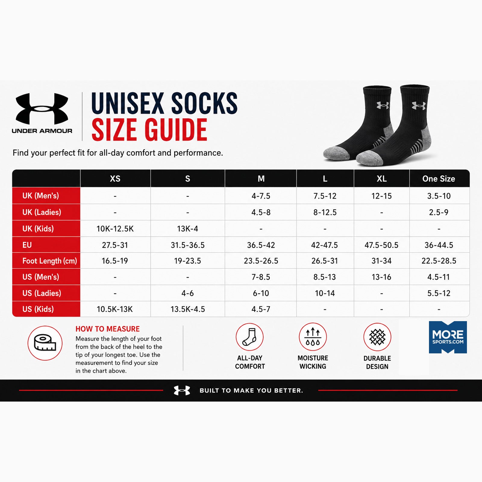 Under Armour Performance Tech Crew Socks (3 Pairs)
