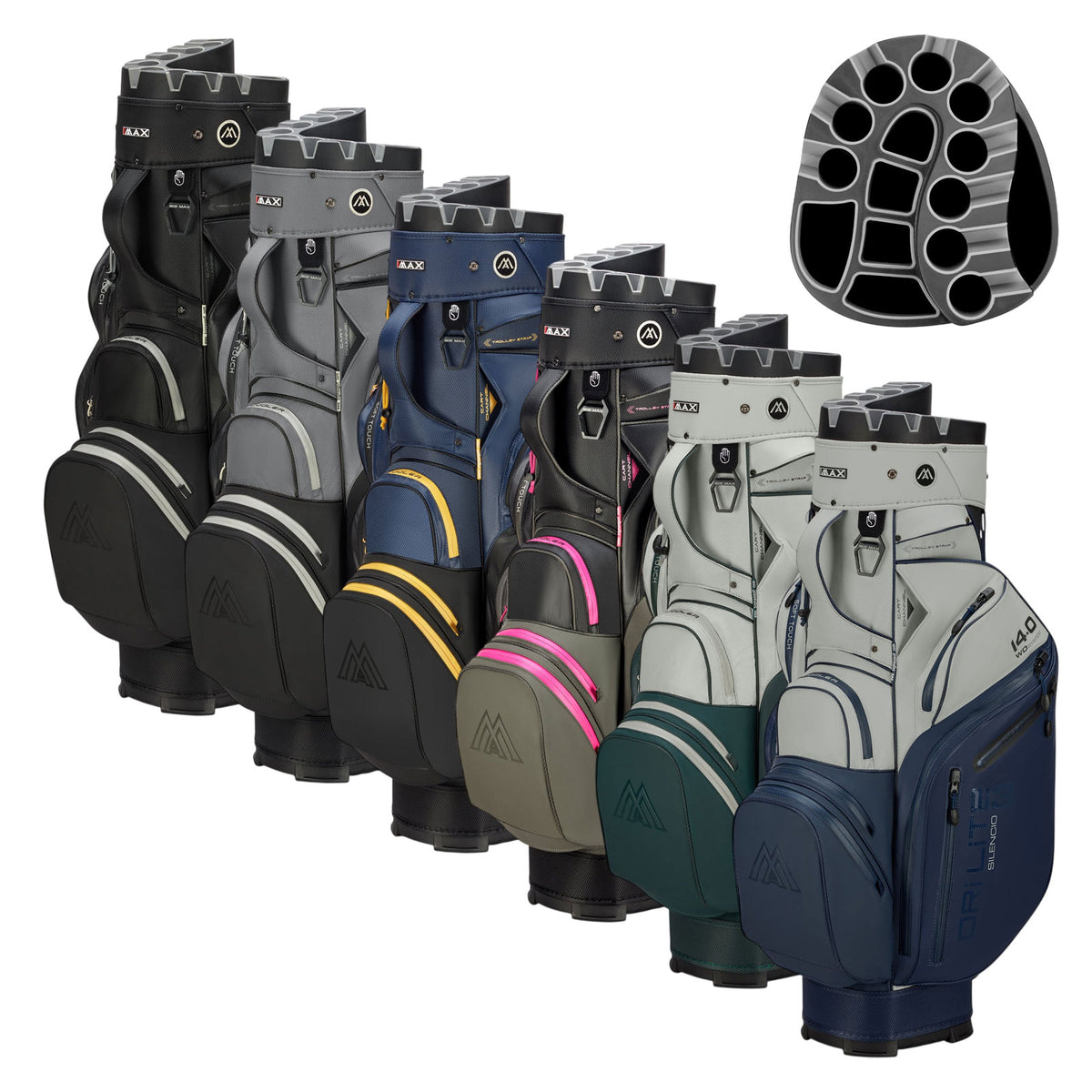 Big Max Golf Dri Lite Silencio 3 Organiser Cart Bag