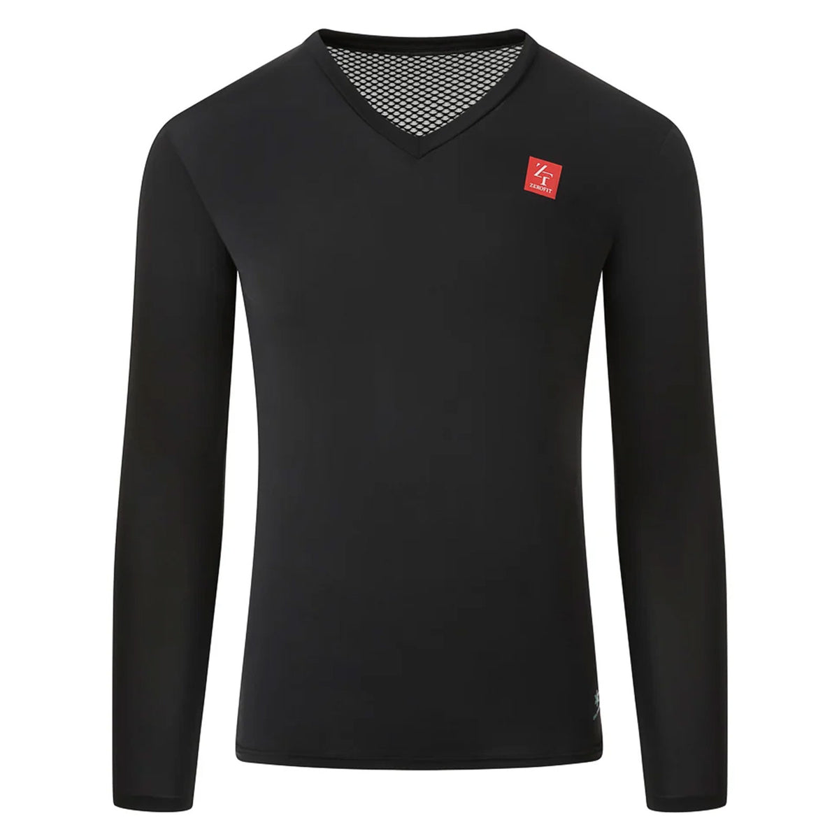 Zerofit Unisex IceSkin V-Neck Long Sleeve Base Layer Top