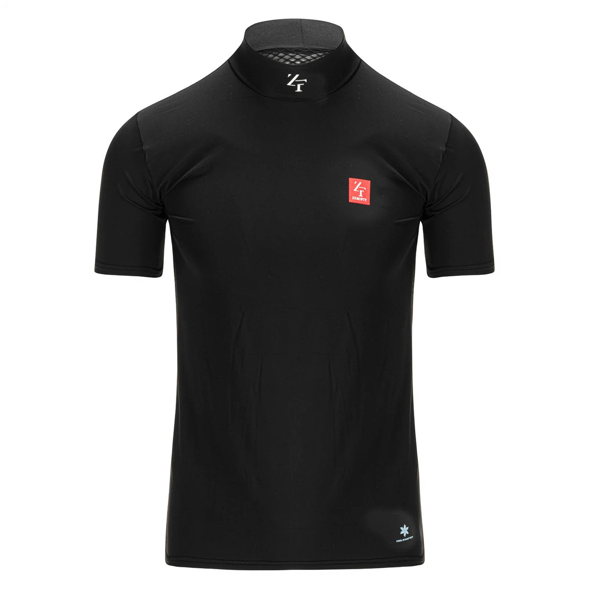 Zerofit Unisex IceSkin Mock Short Sleeve Base Layer Top