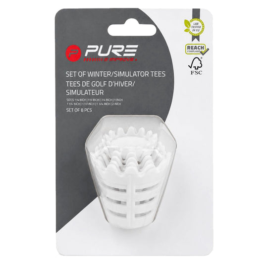 Pure2Improve Winter / Simulator Golf Tees 8-Pack