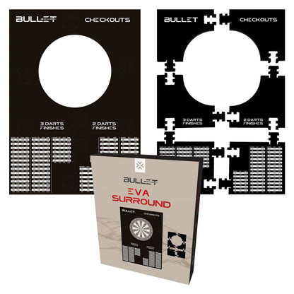 Bullet Darts 6 Pieces Puzzle Square EVA Checkouts Surround