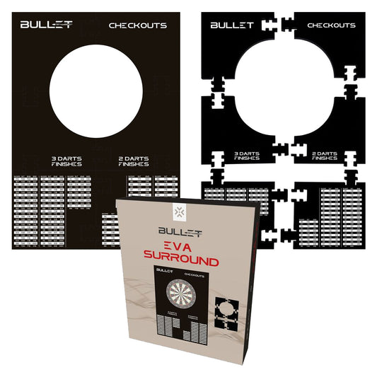 Bullet Darts 6 Pieces Puzzle Square EVA Checkouts Surround