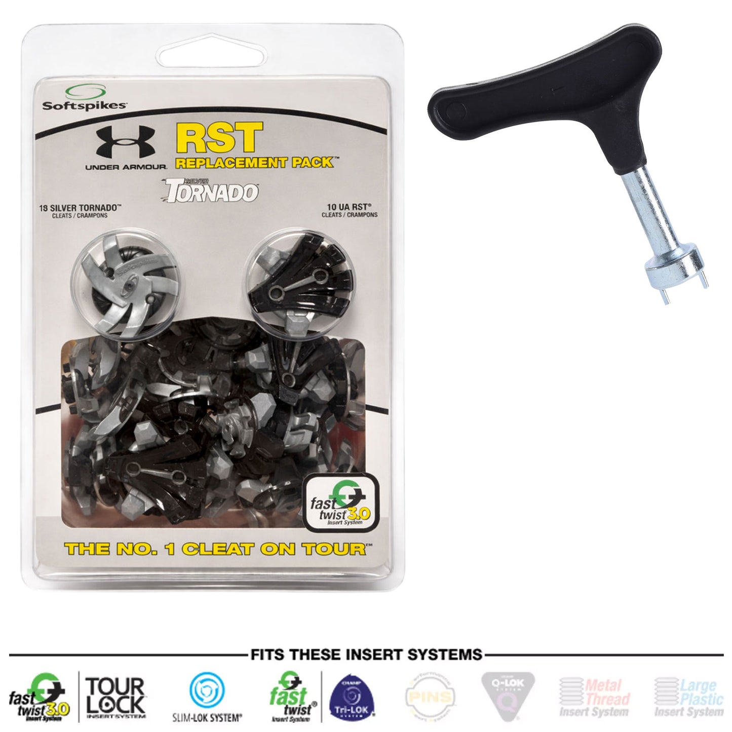 Softspikes Under Armour RST & Tornado Replacement Golf Shoes Cleats Pack