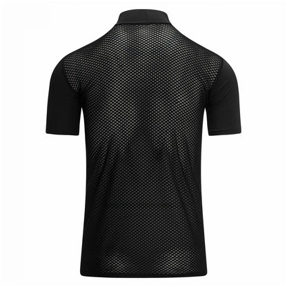 Zerofit Unisex IceSkin Mock Short Sleeve Base Layer Top