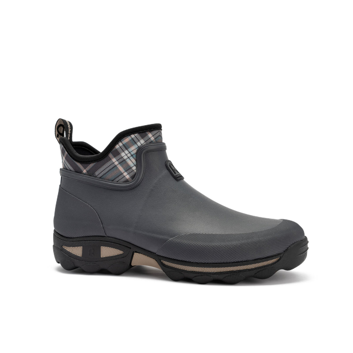 Rouchette Unisex Clean Plaid Ankle Boots Waterproof Neoprene Garden Wellies