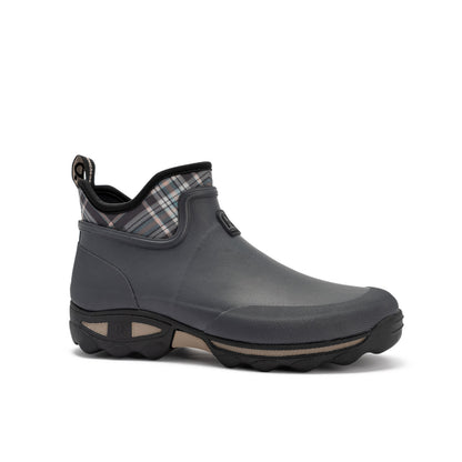 Rouchette Unisex Clean Plaid Ankle Boots Waterproof Neoprene Garden Wellies