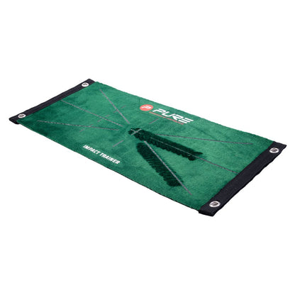 Pure2Improve Golf Impact Trainer Dual Grain Mat