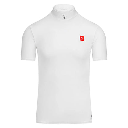 Zerofit Unisex IceSkin Mock Short Sleeve Base Layer Top