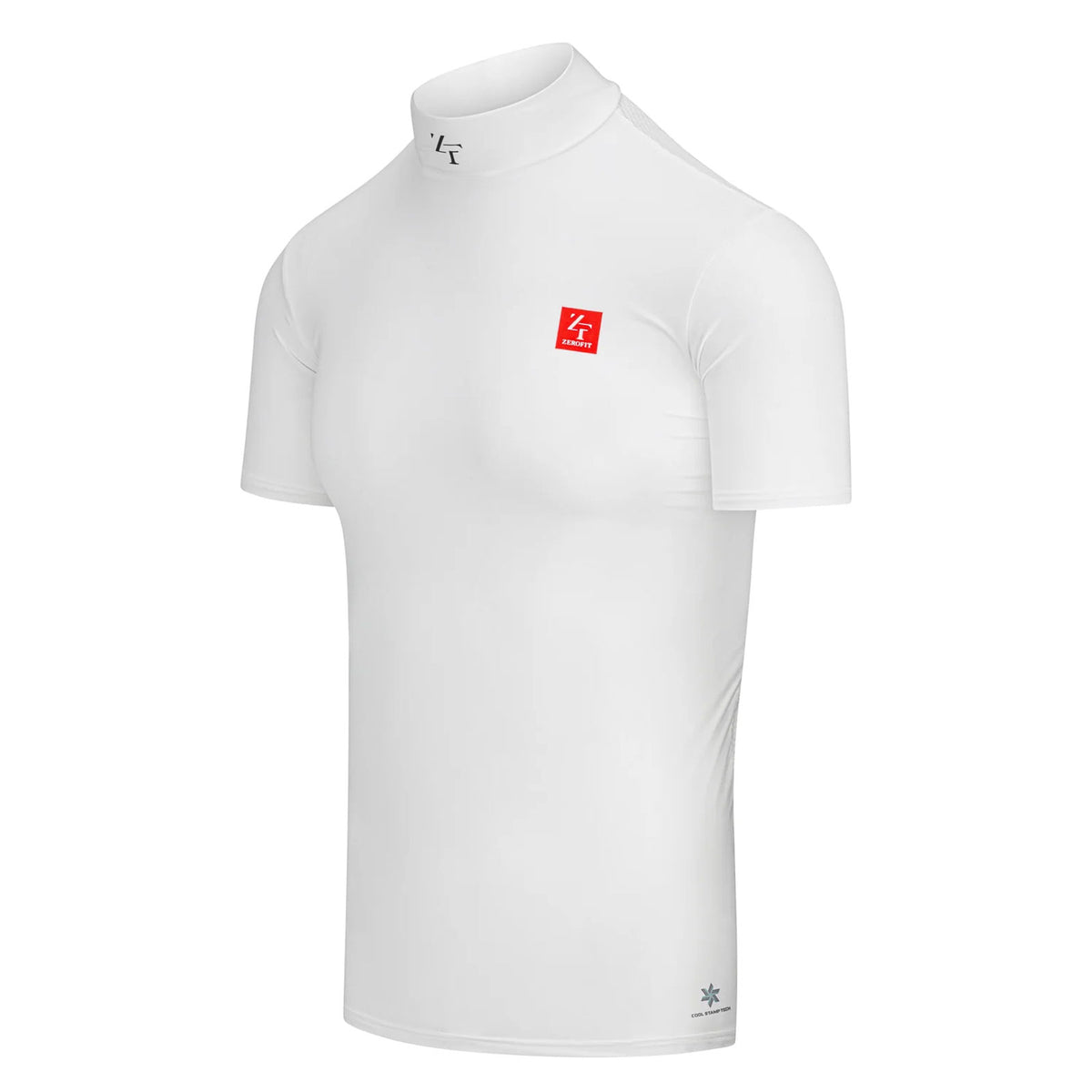 Zerofit Unisex IceSkin Mock Short Sleeve Base Layer Top