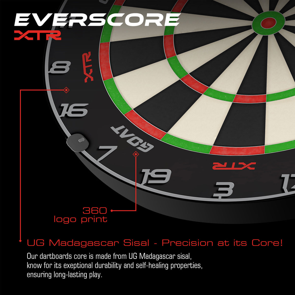 GOAT Everscore XTR Dartboard