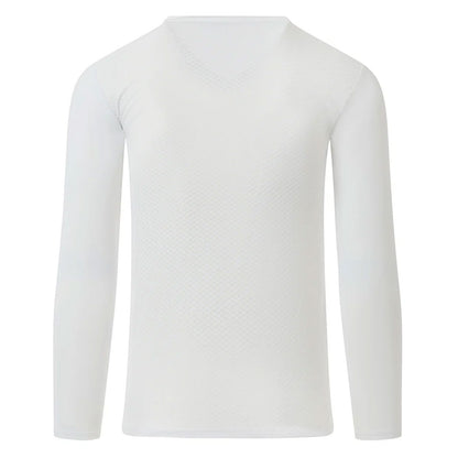 Zerofit Unisex IceSkin V-Neck Long Sleeve Base Layer Top