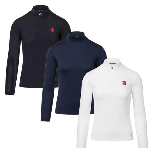 Zerofit Unisex IceSkin Mock Long Sleeve Base Layer Top