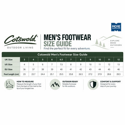 Cotswold Mens Oddington Nubuck Waterproof Hiking Boots