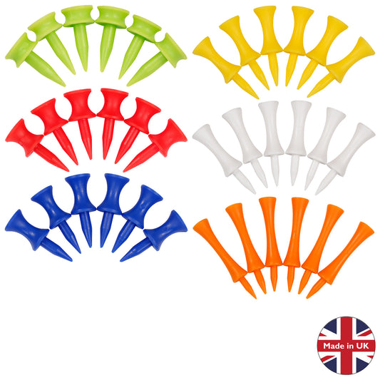 Masters Strong Plastic Graduated Golf Tees