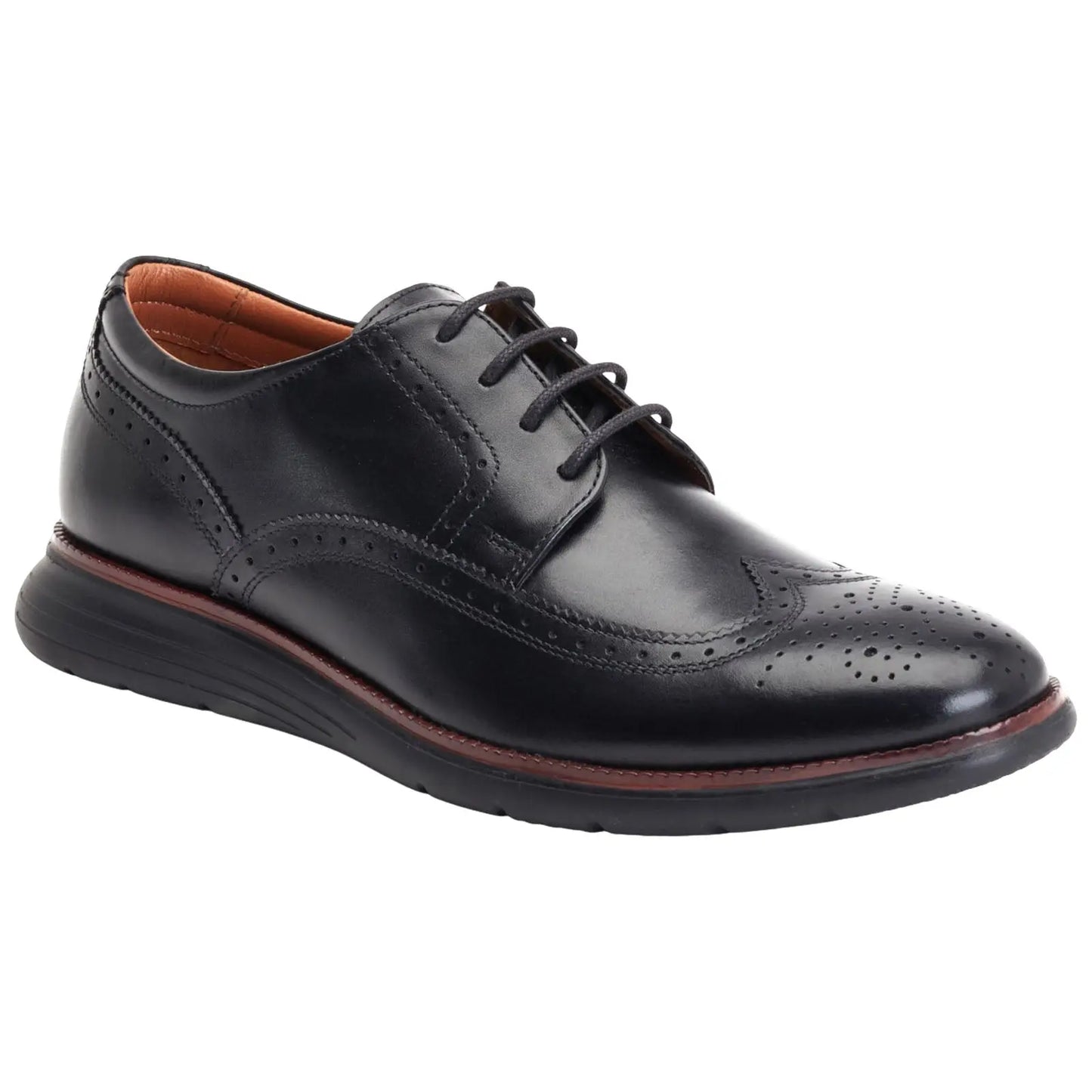 Base London Mens Flight Softy Brogue Shoes