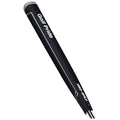 A black golf putter grip featuring the text Golf Pride and Pro Only rests in an upright position against a plain background designed for enhancing grip during putting action on the golf course.