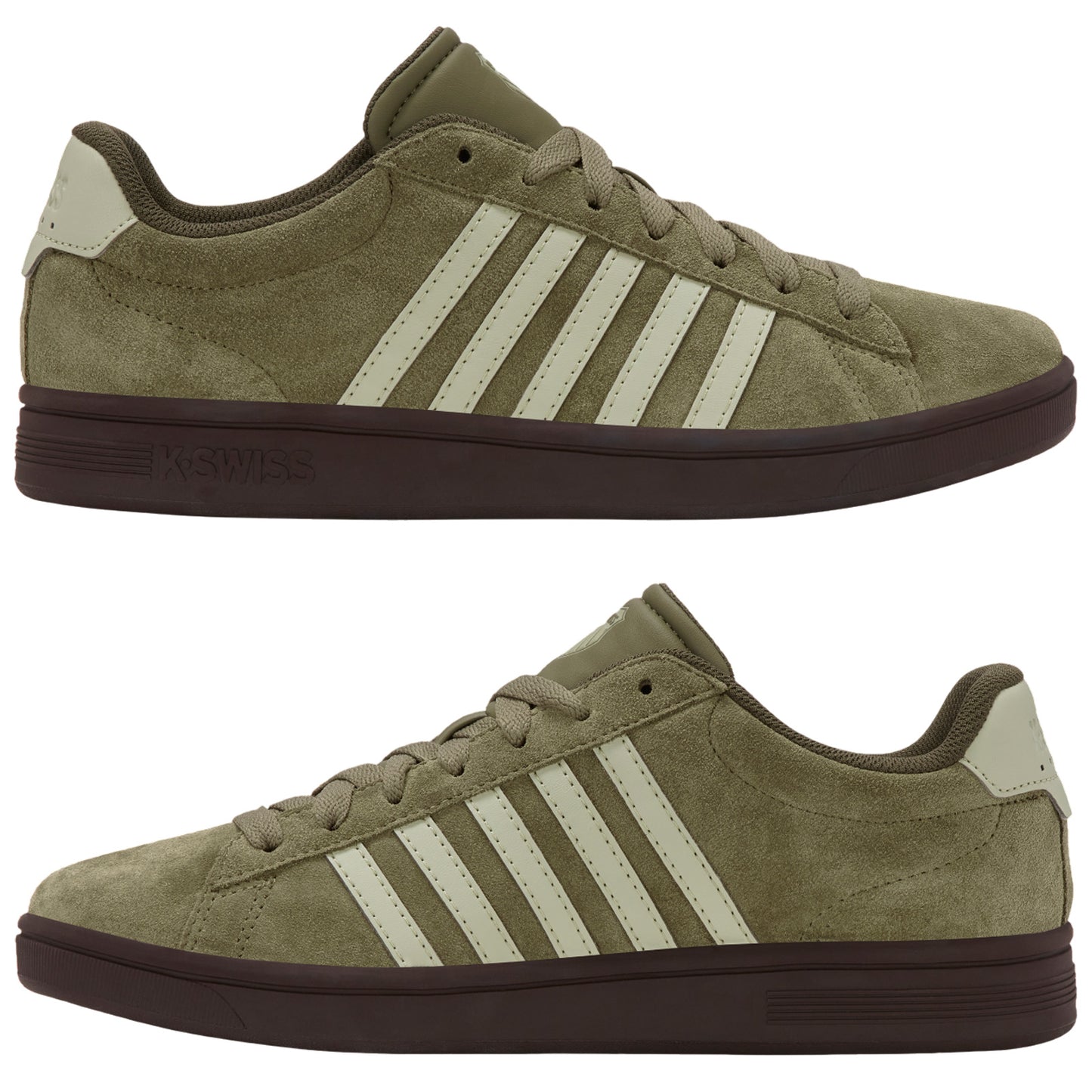 K-Swiss Mens Court Tiebreak II Suede Trainers