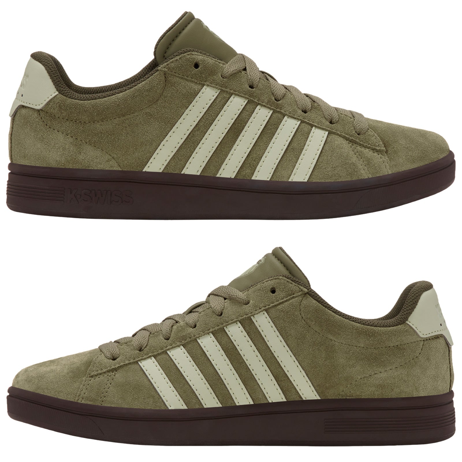 K-Swiss Mens Court Tiebreak II Suede Trainers